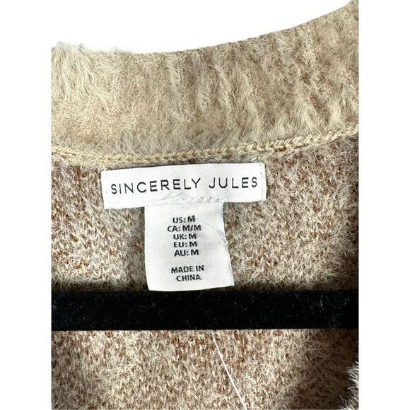 Sincerely Jules Eyelash Diamond Vest NWT M - Picture 2 of 4